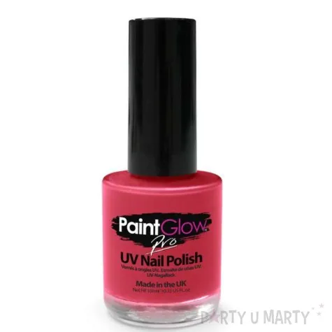 make up party lakier do paznokci uv pro rozowy paint glow 10 ml