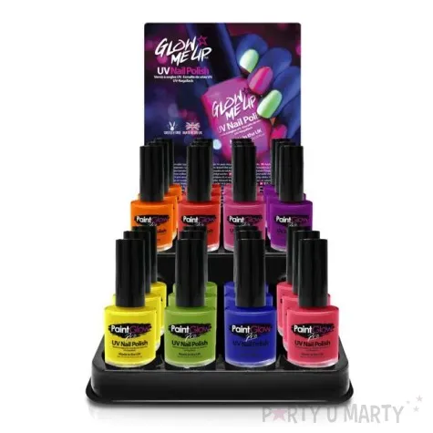 make up party lakier do paznokci uv pro rozowy paint glow 10 ml