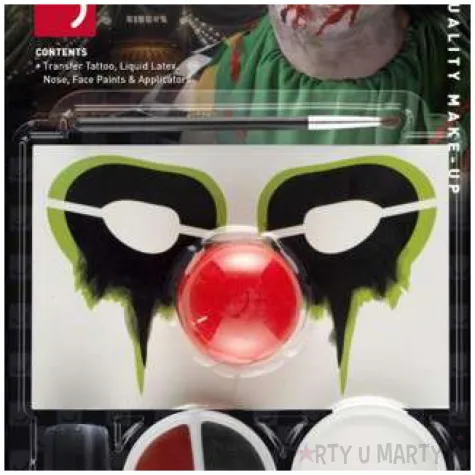 make up party morderczy klaun smiffys zestaw