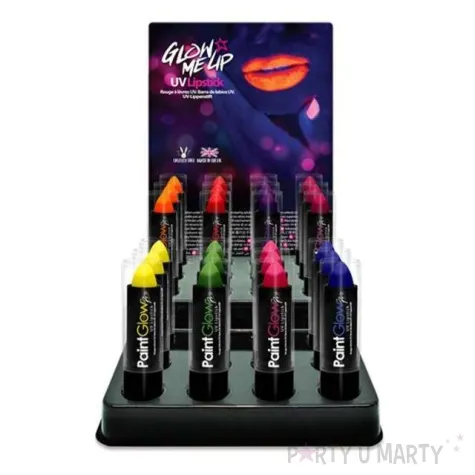 make up party pomadka uv pro czerwona paint glow 4 5g