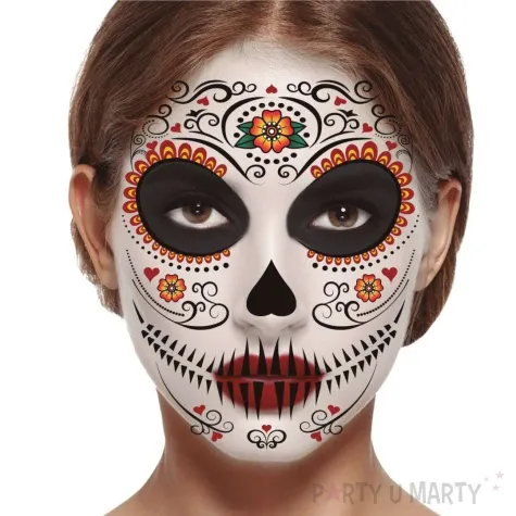 make up party tatuaz na twarz dia de los muertos guirca