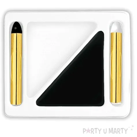 make up party zestaw farbki i kredki czarno bialy widmann