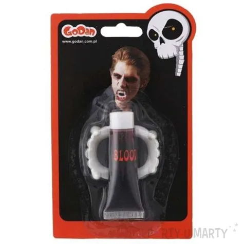 make up party zestaw wampira krew i zeby godan