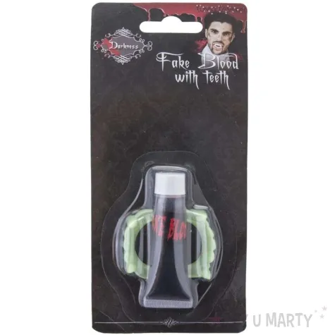 make up party zestaw zeby wampira krew funny fashion