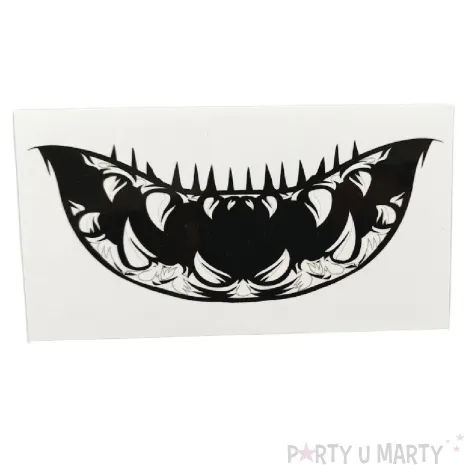 makijaz do stroju na halloween dia dde los muertos tatuaze zmywalne sztuczne zeby demon make up