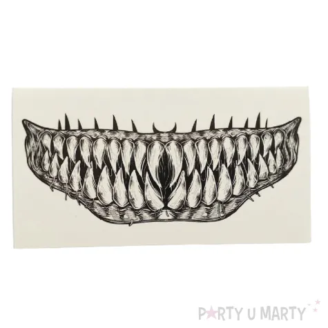 makijaz do stroju na halloween dia dde los muertos tatuaze zmywalne sztuczne zeby demon make up
