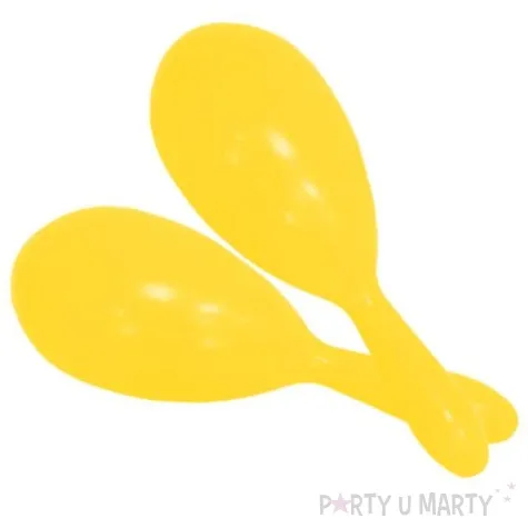 marakasy neonowe zolte 2 szt 18 cm smiffys