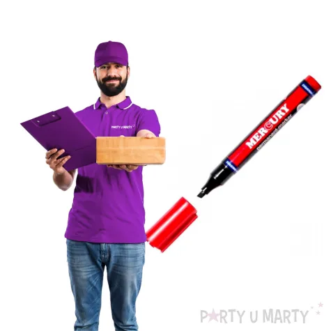 marker mercury 90 czerwony permanentny sciety