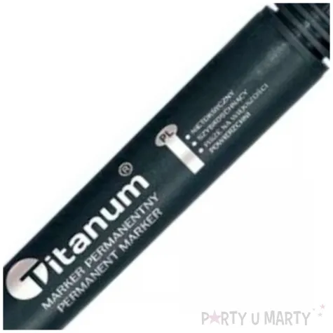 marker permanentny okragly czarny titanum 1 4 2 mm