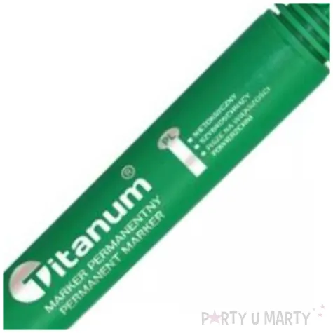 marker permanentny okragly zielony titanum 2 mm