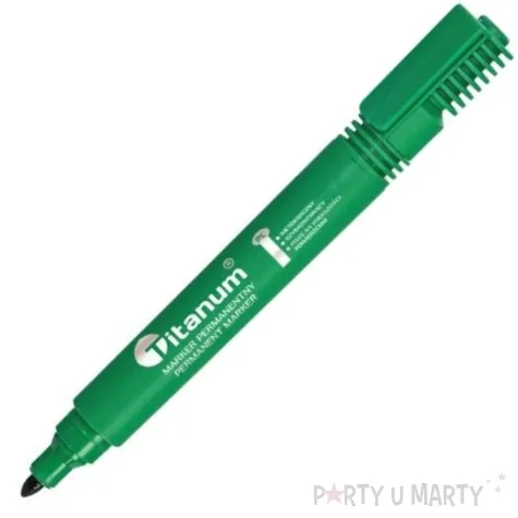 marker permanentny okragly zielony titanum 2 mm