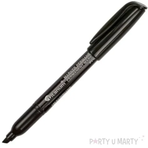 marker permanentny sciety cienki czarny titanum 1 4 2 mm