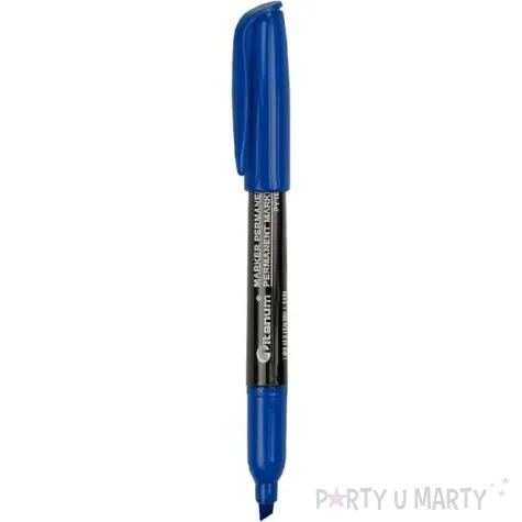 marker permanentny sciety cienki niebieski titanum 1 4 2 mm