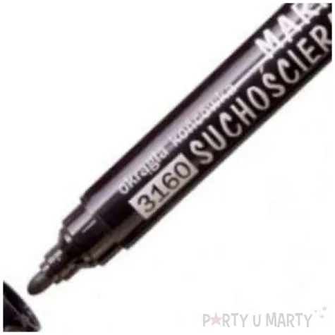 marker permanentny wodoodporny czarny okragly d rect