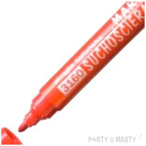 marker permanentny wodoodporny czerwony okragly d rect