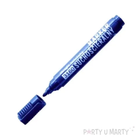 marker permanentny wodoodporny niebieski okragly d rect