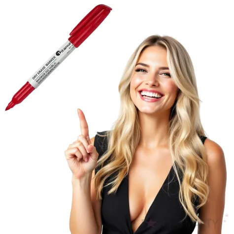 marker suchoscieralny okragly czerwony titanum 2 mm