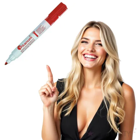 marker suchoscieralny okragly czerwony titanum 3 mm