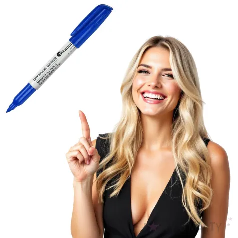 marker suchoscieralny okragly niebieski titanum 2 mm