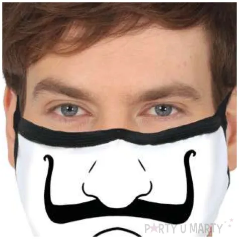 maseczka dla doroslych anonymous biala guirca