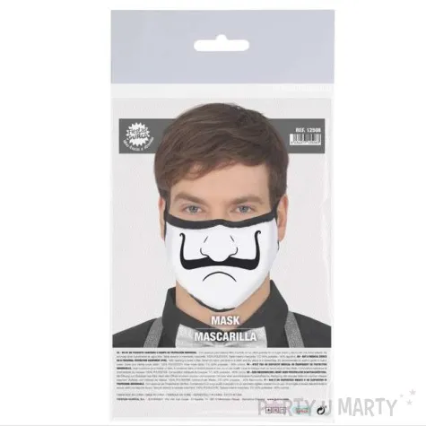 maseczka dla doroslych anonymous biala guirca