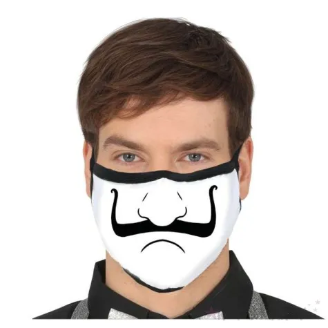 maseczka dla doroslych anonymous biala guirca