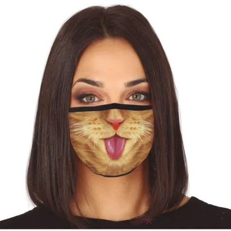 maseczka dla doroslych lew czarna guirca