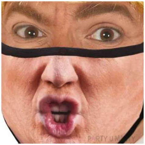 maseczka dla doroslych trump czarna guirca