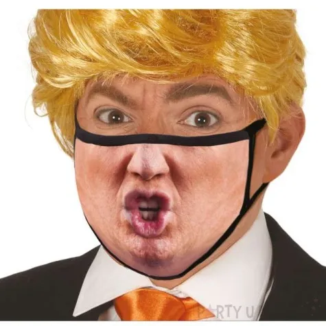 maseczka dla doroslych trump czarna guirca
