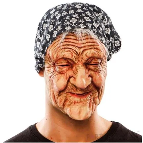 maska babcia halloween lateksowa fyasa