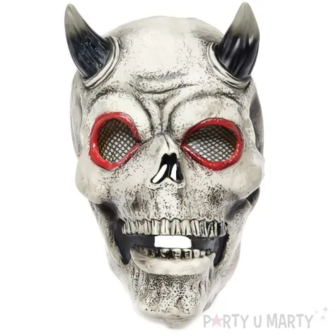 maska czaszka diabla lateksowa amscan