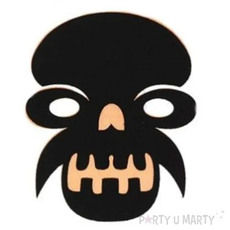 maska czaszka filcowa