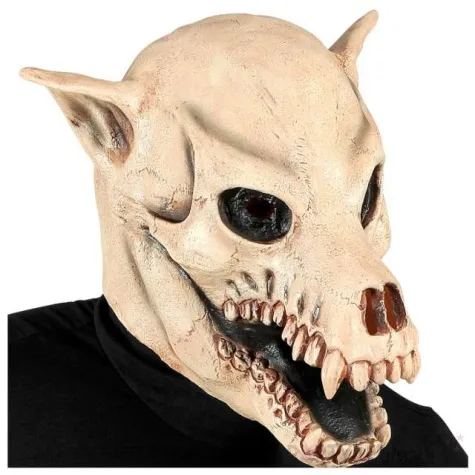 maska czaszka psa lateksowa widmann