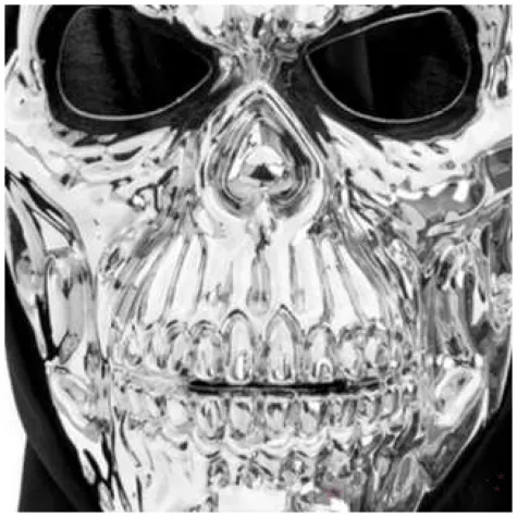 maska czaszka terminator srebrna partypal