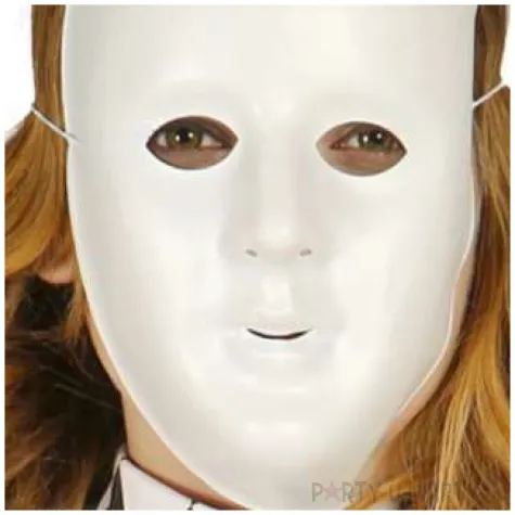 maska do pomalowania biala guirca