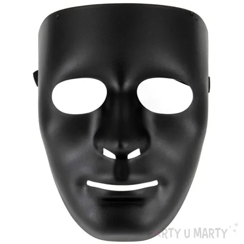 maska fantom matowy czarny plastik partypal