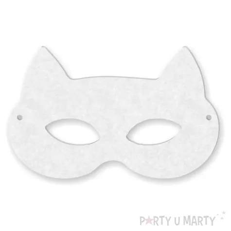 maska filcowa kotek milus biala rozm uniwersalny