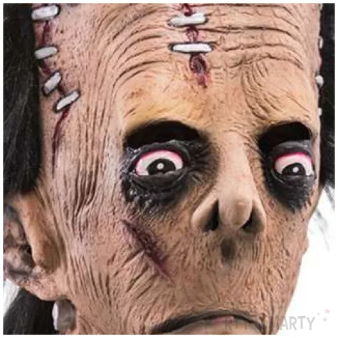 maska frankenstein z wlosami lateksowa carnival toys