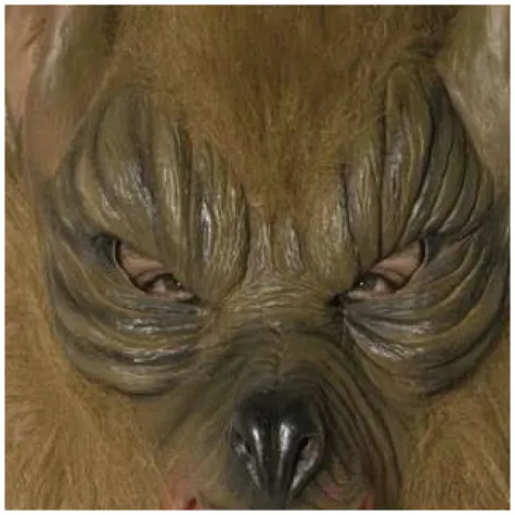 maska futrzasty wilkolak brazowa lateksowa smiffys