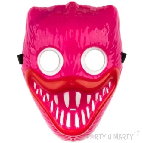 maska huggy wuggy rozowy plastikowa partypal