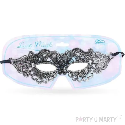 maska karnawalowa dama srebrna azurowa godan