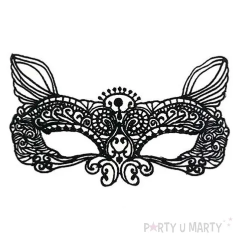 maska karnawalowa kocica azurowa czarny godan