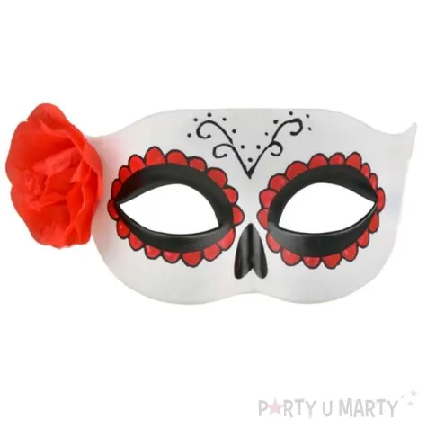 maska karnawalowa swieto zmarlych z roza arpex