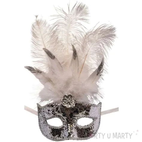 maska karnawalowa wenecka z cekinami carnival toys