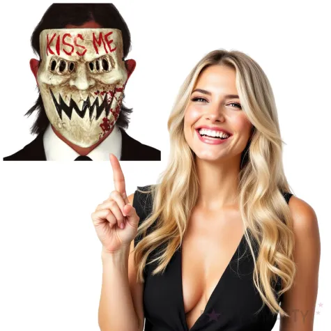 maska kiss me plastikowa guirca