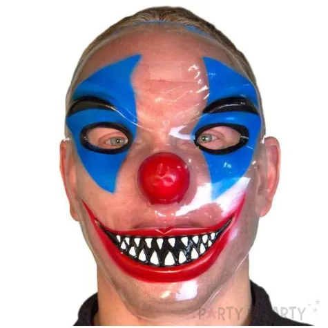 maska klaun psychopata plastikowa folat