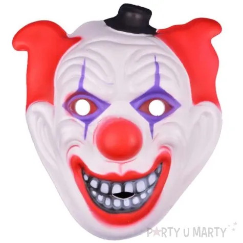 maska klaun psychopata w czapce piankowa arpex