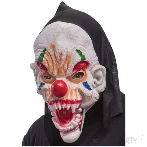 maska klaun z kapturem carnival toys