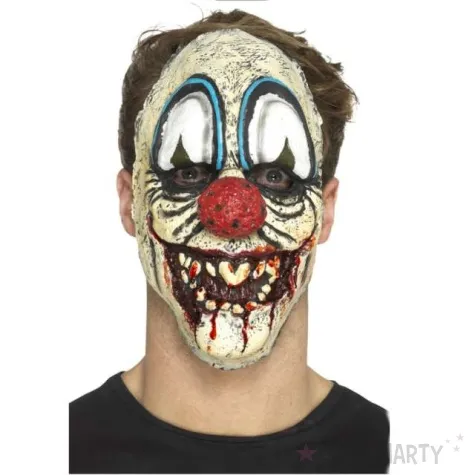 maska klaun zakrwawiony mix smiffys lateksowa smiffys