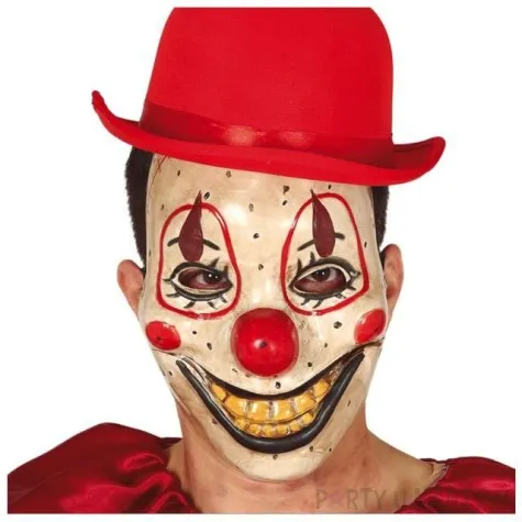 maska klaun zlosliwy usmiech plastikowa guirca